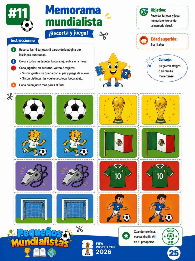Página 25 del cuaderno Pequeños Mundialistas